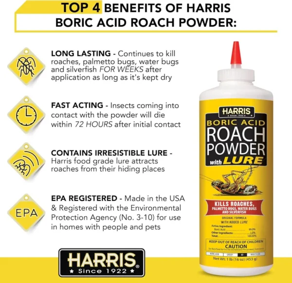 Boric Acid Roach Powder With Lure - Image 2