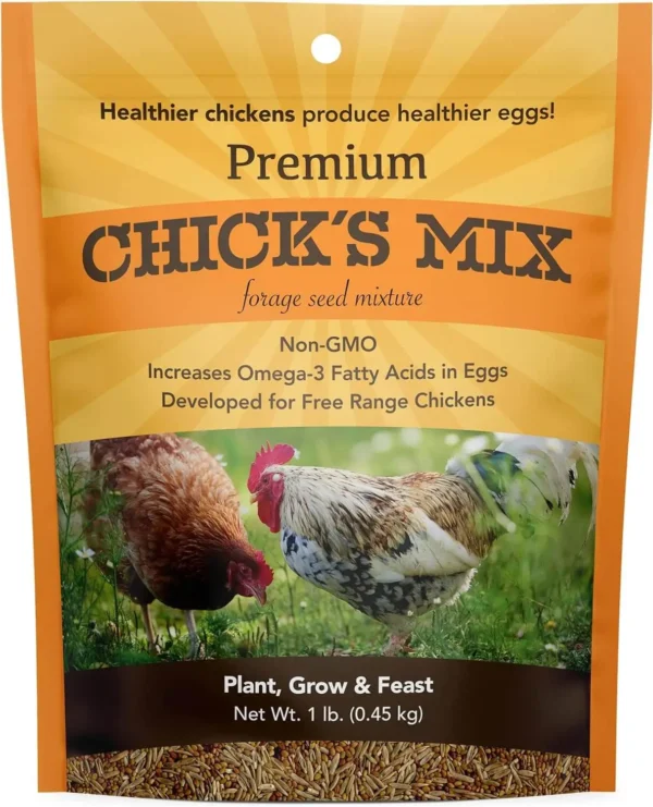 Barenbrug Premium Free Range Chicks Mix Forage Seed Mixture, 1 lb, One Pack - Image 4